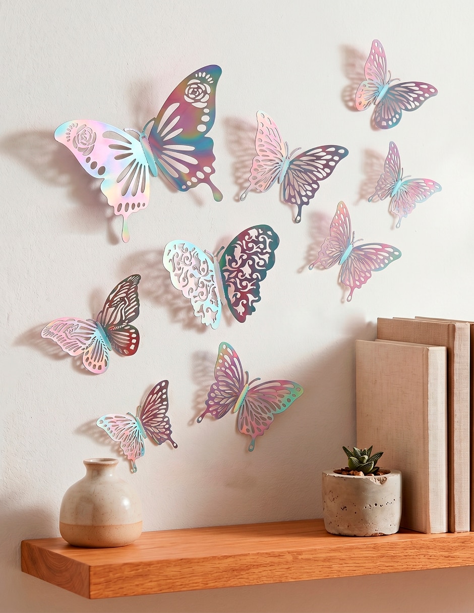 Figura decorativa de mariposa 72 Mariposas 3D 4